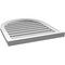 Ekena Millwork Round Top Surface Mount PVC Gable Vent: Functional, w/ 2"W x 2"P Brickmould Sill Frame, 24"W x 28"H GVPRT24X2803SF - alternate 4
